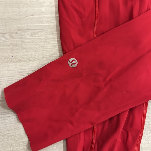 Red Lululemon Capri Leggings. - Picture 5 of 5